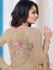 Drashti Dhami beige color georgette anarkali kameez